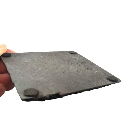 Hand-Painted Slate Coasters With Floral Design - Set Of 4 - Picture 8 of 10